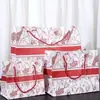 Bolsa de Regalo Impresa Ins Mori Lazo de Cinta Bolsa de Regalo Bolsa de Compras para Ropa Bolsa Tote de Regalo de Mano