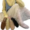 Sandalias Romanas Huecas Tejidas de Red de Pesca de Nicho Europeo y Americano para Mujer, Nuevo Estilo de Verano, Chanclas Planas de Pescador de Punta Redonda Cerradas