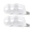 Separador de Dedos de Tres Agujeros, Juego de Corrección de Juanetes, Separador para Solapamiento del Hueso del Dedo Gordo del Pie, Almohadilla Separadora de Dedos Suave Antifricción