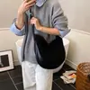 Bolsa Retro Fosca Relaxante para Mulheres 2025 Nova Bolsa de Ombro Único Transversal Grande Capacidade para o Dia a Dia Bolsa Tote Bolsa Saco