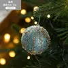 Bola de Espuma de 8 cm Transfronteriza Bola de Colores Adornos de Navidad Colgante para Árbol de Navidad Diseño Creativo Decoración Ins Suministros Decorativos Venta al por Mayor