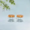 Ponto Cruzado 70g Garrafa Redonda Reta de Óleo de Cavalo Garrafa de Creme Garrafa de Creme Facial Garrafa de Vidro Cosmético Sub-Garrafa