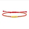 Pepitas de Ouro Puro 999, Peças Triangulares de Ouro, Pulseira de Fio Vermelho para o Ano de Nascimento, Pulseira de Ouro com Fio Vermelho, Presente