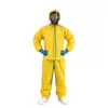 Ropa protectora resistente a ácidos y álcalis, traje de protección química de cuerpo completo de dos piezas para laboratorio químico, ropa protectora para pintura, plantas químicas y granjas