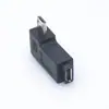 Adaptador macho a hembra Micro USB, cabezal de extensión V8, Micro USB Revolution Mini 5P, adaptador de ángulo lateral hembra