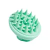 Artefato shampoo pente de massagem adulto cabeça shampoo escova prendedor de cabelo silicone escova de shampoo limpeza couro cabeludo atacado