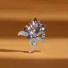 Broche Morado Lavanda de Lujo Ligero, un Ramo de Flores, Conjunto de Prendas Exteriores para Suéter, Accesorios de Vestir, Pin de Corsage, Anti-Exposición al por Mayor