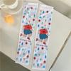 Mangas de protección solar transpirables y frescas de verano, estilo coreano, con estampado de dibujos animados para hombre, antiedad, antiultravioleta, para mujer