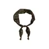 Cachecol com pingente de contas ajustável para mulheres, estilo retrô Maillard, acessório versátil para se vestir, cachecol decorativo elegante para o pescoço