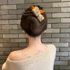 Pinza de Tiburón para el Pelo con Lazo de Felpa Estilo Chanel, Pinza para la Parte Trasera de la Cabeza, Pinza para el Pelo, Accesorios para el Cabello de Nuevo Estilo Otoño e Invierno
