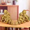 Artesanía de Latón Guardián Qilin Colgante Bagua Qilin Lingote Bagua Qilin Regalo Qilin Trae Fortuna Adorno Feng Shui