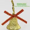 Reloj de 2.5cm (reloj de panal) Campana de Navidad Decoración de árbol de Navidad Colgante para árbol de Navidad Regalo de Navidad