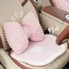 Apoio de Cabeça e Lombar para Carro de Verão com Design Simples de Laço, Almofada Confortável para Pescoço de Banco de Carro, Universal para Todas as Estações, Apoio Lombar para Carro