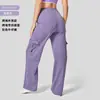 Jeans Cargo Sueltos de Cintura Alta para Mujer, Estilo Nuevo Europeo y Americano, Adelgazantes, Levanta Glúteos, Transpirables, Adecuados para Uso al Aire Libre, Pantalones Casuales de Tallas Grandes