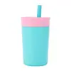 Caneca de Café Estilo Owala Amazon Transfronteiriça 12oz Copo com Canudo Termo de Aço Inoxidável 304 Mini Portátil
