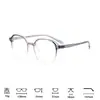 Clavos metálicos redondos Montura de gafas ópticas TR90 unisex textura simple estilo de lujo ligero se puede equipar con gafas para miopía para estudiantes