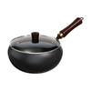 Novo Estilo Pequeno Caldeirão de Ferro Doméstico Mini Wok Aprofundado Sem Revestimento Feito à Mão Antiaderente Panela Antiga Tadu