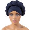 Turbante Trança Grande de Seda de Leite Mais Vendido Europeu e Americano Cor Pura Turbante de Esponja Estilo Boêmio Gele Atacado