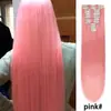 Venta al por mayor transfronteriza Juego de 12 piezas de extensiones de clip para el cabello para mujeres europeas y americanas, Pelucas de clip de cabello largo liso, En stock para venta al por mayor