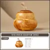 Bote de té de cerámica hecho a mano en horno vintage de fábrica, bote de té vacío para uso doméstico, accesorio de té sellado a prueba de humedad de alta gama