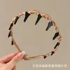 Diadema de Onda de Lujo Ligero de Gama Alta para Mujer, Nuevo Modelo 2025, Especial para Lavarse la Cara, Diadema de Corona Alta con Dientes, Pinza para el Cabello Antideslizante