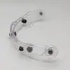 Capacete de motocicleta de fábrica, meio capacete retrô com viseira bolha, lente de segurança à prova de vento com três fivelas, conjunto de suporte