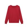 Suéter de cuello redondo al por mayor de fábrica para mujer, primavera y otoño, cuatro estaciones, regular, color liso, casual, estilo coreano, talla grande, procesamiento de etiquetas para mujer