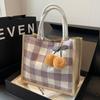 Bolsa Tote Waffle de Grande Capacidade para Mulheres 2026 Outono e Inverno Nova Bolsa Tote para o Dia a Dia Ins Bolsa Tote de Ombro de Grande Capacidade