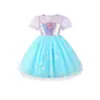 Vestido de Baile Ballet Inflado Estilo Verano Comercio Exterior para Niñas, Vestido de Moda Serie Sirena Princesa con Lentejuelas