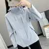 Chaqueta Cortavientos para Mujer 2025 Nueva Primavera y Otoño Impermeable a Prueba de Viento Desmontable Petite Versátil para Exteriores para Hombres