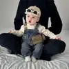 Roupas de Bebê Macacão Jeans Conjunto para Meninos Primavera 2026 Estilo Coreano Moda Macacão de Exterior Conjunto de Duas Peças Tendência