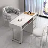 Mesa de Manicura Estilo Crema Set de Mesa y Silla para Manicura Estilo Japonés Individual Doble Manicura Accesible Lujo Popular Ins Salón de Uñas