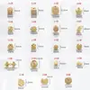 Retención de color alta Dorado accesorios de joyería DIY accesorios de juego de texto cuentas de pulsera colgante de oro antiguo cuentas de agujero grande