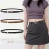 Cinturón Minimalista Versátil de Nicho Estilo Ins para Mujer, Cinturón Delgado de Hebilla Lisa de Estilo Europeo y Americano de Moda, Disponible al por Mayor