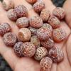 Fivela de jade ágata vermelha desgastada, contas de ábaco, contas soltas de jade, contas espaçadoras de calcedônia antiga, acessórios para joias, contas feitas à mão