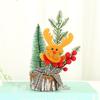Hong Kong amor decoração de Natal pequena árvore de Natal ornamentos mini árvore de decoração de Natal madeira fundo árvore de Natal atacado