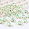 Taladro de garra de amor caliente transfronterizo con agujero vidrio moca proteína taladro cosido a mano corazón taladro plano accesorios de joyería DIY