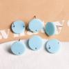Estilo coreano estilo dulce colorido acrílico piercing pasador redondo para oreja pendientes diy tachuelas para orejas accesorios de joyería venta al por mayor
