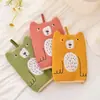 Toalla de baño de oso polar de dibujos animados, cepillo para la espalda para limpiar y descontaminar, manopla de baño exfoliante de doble cara