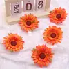 Girasoles Artificiales de Venta Caliente Transfronterizos al por Mayor, Exclusivamente para Suministro Transfronterizo, Cabezas de Flores Decorativas DIY de Girasol Pequeño