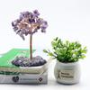 Árbol de la fortuna Feng Shui con grava de cristal natural y ágata en la base. Adornos para el árbol de la fortuna Feng Shui al por mayor.