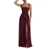 2026 Verano Nuevo Estilo Transfronterizo Europeo y Americano Comercio Exterior Ropa de Mujer Elegante y Sexy Espalda Descubierta Plisado Patchwork Tirantes Vestido