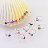 Aretes Elegantes Versátiles Coreanos Niche con Incrustaciones de Diamantes Clip Metálico para la Oreja Aretes con Clip para la Oreja Estilo Frío para Mujer