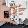 Correa de RelojAdecuada para la correa del reloj Huawei 11pro, Patrón de estrella de conejo Miffy 8/9/10nfc, brillante, linda, para relojes de niñas