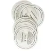 Etiqueta para vela de aromaterapia hecha a mano DIY Pegatina para vaso de vela redonda de papel de ácido sulfúrico a prueba de polvo