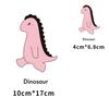 Grande pequeno tamanho combinação desenho animado animal fofo pequeno dinossauro tinta branca transferência de calor estampagem a quente ferro prensa lavável a quente em estoque