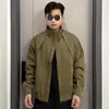 Chaqueta Compuesta de Color Sólido Oxford Pequeña a Prueba de Tres Elementos con Cuello Alto, Chaqueta de Trabajo Elegante y Genial, Chaqueta Exterior Triple Impermeable