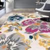 Venta Caliente de Amazon Alfombra para Sala de Estar con Tinta Salpicada y Flores Vintage Mesa de Café Sofá Cojín Completo Manta para Mesita de Noche de Dormitorio en stock