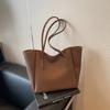 Bolso de Mano Retro Europeo y Americano para Mujer de Gran Capacidad Estilo Coreano Nuevo Casual Bolso de Axila Simple Moda Bolso Tote para Viajeros