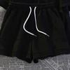 Traje Deportivo Casual para Estudiantes, Shorts Sueltos de Manga Corta con un Conjunto Completo de Trajes de Verano de Dos Piezas a la Moda para Mujer